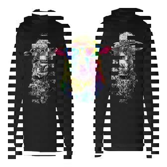 羊 子羊 小型羊 国産羊 羊飼い 甘い羊 長袖Tシャツ - Kawaiitshirt