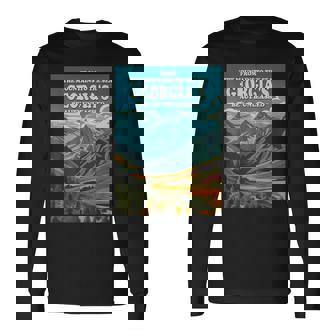 美しいジョージア共和国、グルジア共和国 長袖Tシャツ - Kawaiitshirt