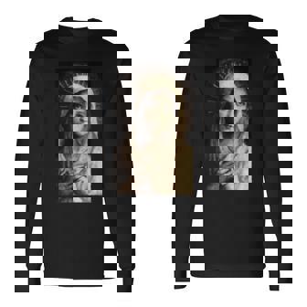 聖母マリア マリア カトリック絵画 長袖tシャツ 長袖Tシャツ - Kawaiitshirt