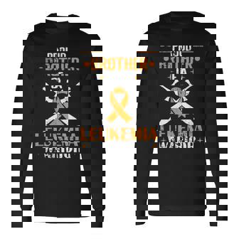 誇り高き兄弟 白血病戦士 長袖Tシャツ - Kawaiitshirt