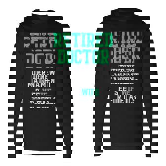 退職した医師医療md妻医師退職 長袖Tシャツ - Kawaiitshirt