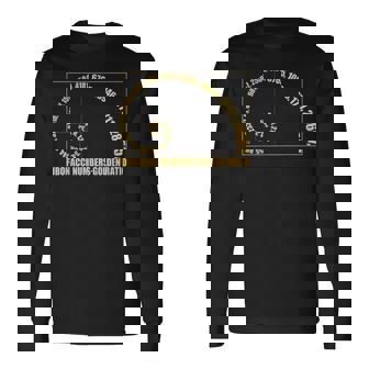 金比 フィボナッチスパイラル タイポグラフィック 長袖Tシャツ - Kawaiitshirt