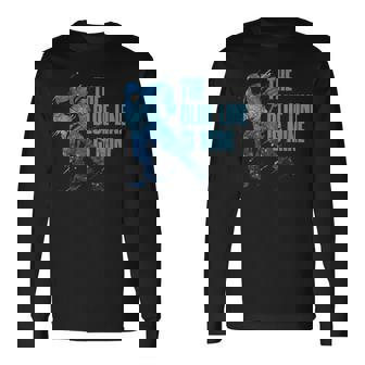 青い線は私のもの アイスホッケー 長袖Tシャツ - Kawaiitshirt