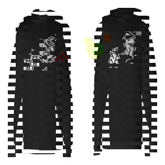 面白い アボカド カートゥーン ボウリング チーム ケグラー コーン ギフト 長袖Tシャツ - Kawaiitshirt