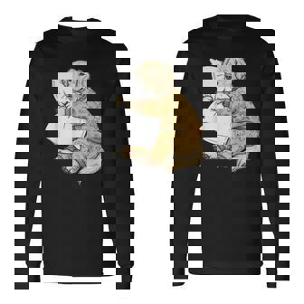 面白い スリーピー ゴールデンレトリバー パジャマ メンズ レディース キッズ 長袖Tシャツ - Kawaiitshirt