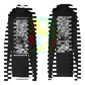 面白い 漫画 アニメ 日本美術 カワウソ サッカー 選手 キッズ 男性 長袖tシャツ 長袖Tシャツ - Kawaiitshirt