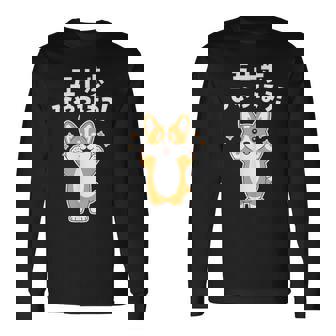 面白いtシャツ コーギー イヌ わんこ メンズ 犬好き グッズ かわいい おもしろ 面白い 服 ネタ 子供用 長袖Tシャツ - Kawaiitshirt