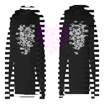 面白いtシャツ トイプードル ハート イヌ メンズ 犬好き グッズ かわいい おもしろ 面白い 服 ネタ 長袖Tシャツ - Kawaiitshirt