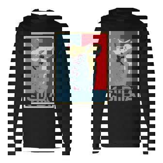 面白いtシャツ 柴犬 犬 わんこ メンズ おもしろ 面白い 服 おもしろグッズ ネタ ポスター 長袖tシャツ 長袖Tシャツ - Kawaiitshirt