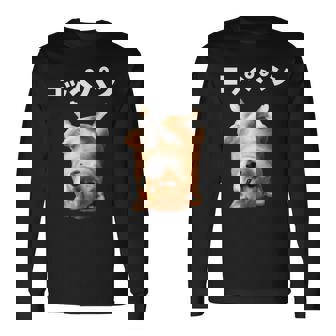 面白いtシャツ 柴犬 犬 イヌ コッペパン メンズ 犬好き グッズ かわいい おもしろ 面白い 服 ネタ 長袖tシャツ 長袖Tシャツ - Kawaiitshirt