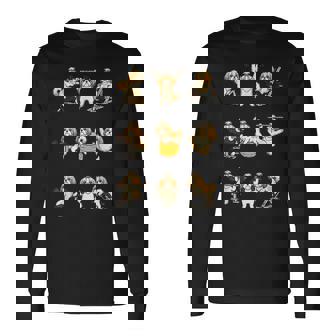 面白いtシャツ 犬 シーズー 筋トレ ジム イヌ グッズ かわいい おもしろtシャツ 面白い 服 ネタ 長袖Tシャツ - Kawaiitshirt