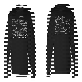 面白いtシャツ 猫 ネコ ヨガ メンズ 猫好き グッズ おもしろ 面白い 服 ネタ にゃんこ 猫の下僕 長袖Tシャツ - Kawaiitshirt