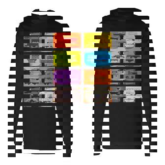 面白いオタク列車 チケットボードゲーム オタク数学の先生 長袖Tシャツ - Kawaiitshirt