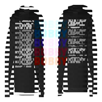 面白いギフト名 ボビー 名前入り 長袖Tシャツ - Kawaiitshirt