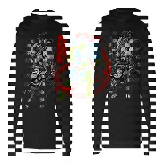 風神 風神 両部 古代日本神話 神 長袖Tシャツ - Kawaiitshirt