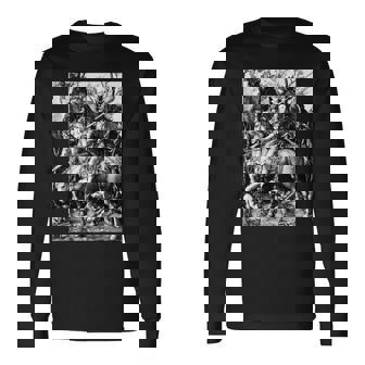 騎士と死と悪魔 アルブレヒト・デューラー1513 長袖tシャツ 長袖Tシャツ - Kawaiitshirt