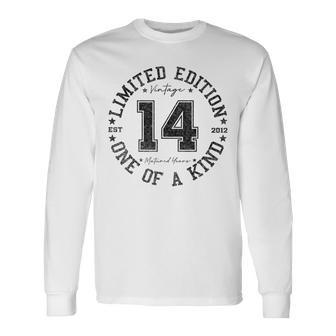 14 Year Old Vintage 2012 Limited Edition 14Th Birthday Long Sleeve T-Shirt - Thegiftio UK