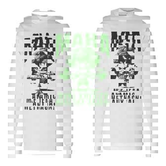 Make America Healthy Again Maha Eat Vegetables Eat Meat Gym Long Sleeve T-Shirt | Mazezy