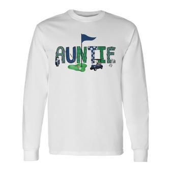 Auntie Of The Birthday Boy Hole In One Golf Sport Matching Long Sleeve T-Shirt - Thegiftio UK