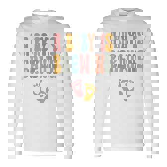 A Baby Is Brewing Tank Top Long Sleeve T-Shirt | Mazezy