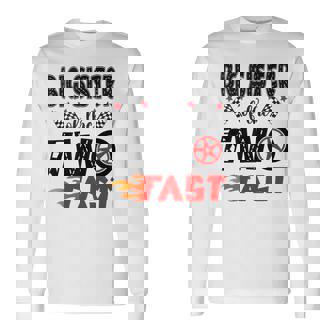 Big Sister Of The Two Fast 2Nd Birthday Boy Racing Car Tank Top Long Sleeve T-Shirt | Mazezy