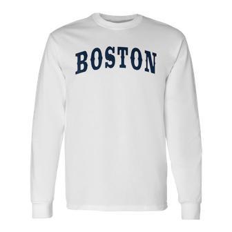 Boston Hometown Pride Throwback Classic Long Sleeve T-Shirt - Monsterry