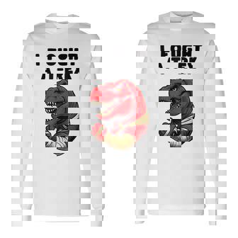 Broken Arm Recovery T-Rex Kids Boys Dinosaur Long Sleeve T-Shirt | Mazezy