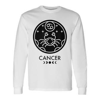 Cancer-Zodiac Sign Long Sleeve T-Shirt | Mazezy
