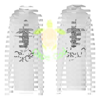 Cape Cod Massachusetts Beach Cute Loggerhead Turtle Tank Top Long Sleeve T-Shirt | Mazezy