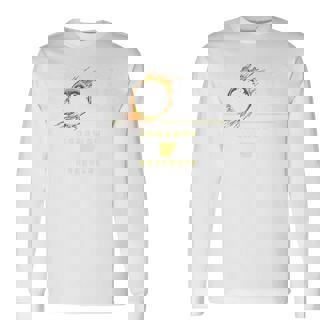 Caraway Arkansas 2024 Total Solar Eclipse Premium Long Sleeve T-Shirt | Mazezy