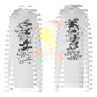 Christmas Bee Kissing Season Bees Holidays Kisses Long Sleeve T-Shirt | Mazezy