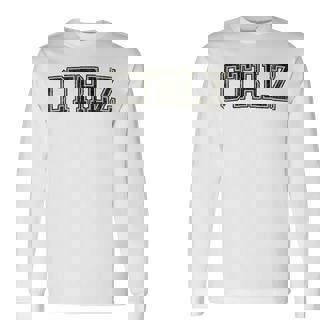 CTRLZ College Single University Long Sleeve T-Shirt | Mazezy