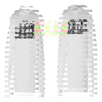 Cute Christmas Frogs Santa Holiday Winter Frog Lovers Long Sleeve T-Shirt | Seseable CA