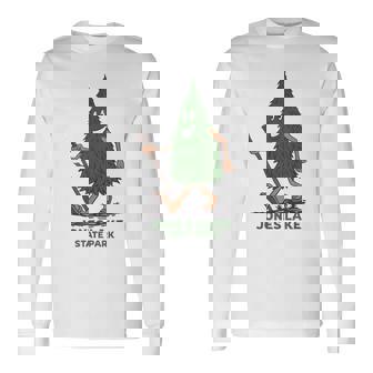 Cute Hiking Tree Jones Lake State Park North Carolina Long Sleeve T-Shirt | Mazezy