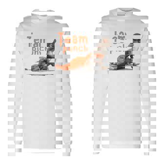 Cute Monkey Punch Holding Plush Toy Animal Lover Long Sleeve T-Shirt - Thegiftio