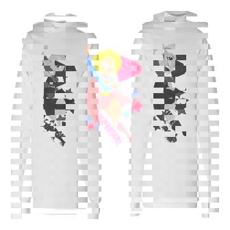 Dcスーパーヒーローガールズスーパーガールスターズ 長袖Tシャツ - Kawaiitshirt