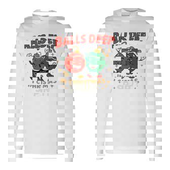 Deep In Christmas Spirit Adult Holiday Humor Long Sleeve T-Shirt - Monsterry