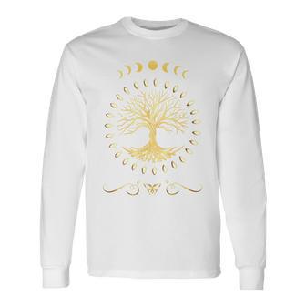 Dein Lebensbaum Tree Of Life Yoga Meditation Rückendruck Langarmshirts - Geschenkecke