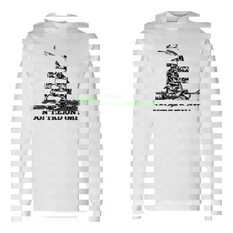 Don't Tread On Me 2Nd Amendment 愛国心が強いノベルティアイテム 長袖Tシャツ - Kawaiitshirt