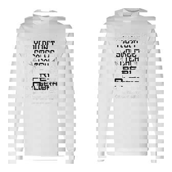 You Don't Scare Me I Teach Pre Algebra Halloween Math Long Sleeve T-Shirt | Mazezy