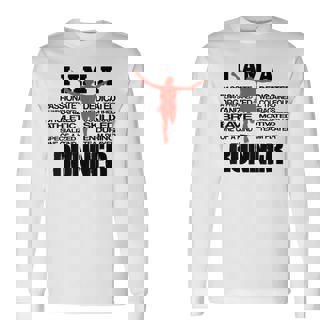 Estampada Motivacional Con Texto I Am A Runner Cool Camiseta de manga larga - Regaloses