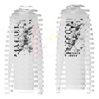 F-4 Phantom Ii ジェットグラフィック 長袖Tシャツ - Kawaiitshirt