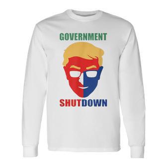 The Face Of Our US Government Shutdown Halloween Long Sleeve T-Shirt | Mazezy