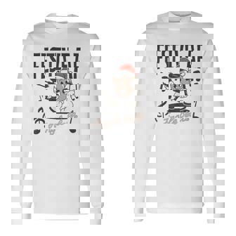 Festive AF Jingle Bells Paintball Coffee Cartoon Long Sleeve T-Shirt | Mazezy