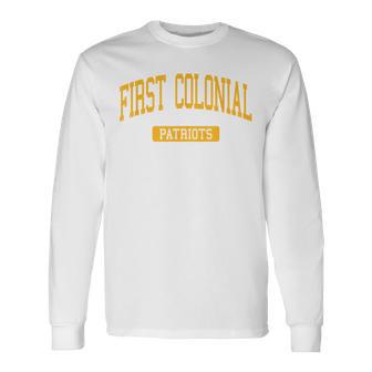 First Colonial High School HS Virginia Beach VA Varsity SPOR Long Sleeve T-Shirt | Mazezy