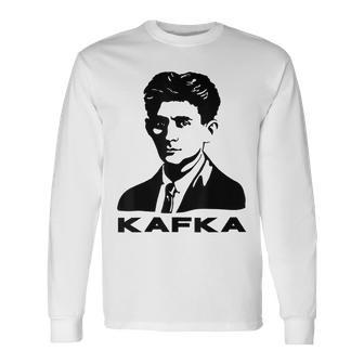 Franz Kafka Portrait Long Sleeve T-Shirt - Thegiftio