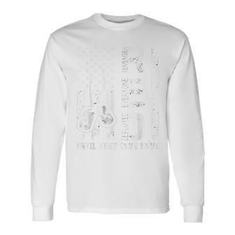 On Friday We Wear Red Friday Military Support Troops Us Flag Long Sleeve T-Shirt - Thegiftio UK