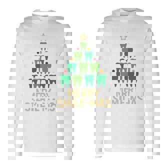 Dental Christmas For Dentists And Dental Assistants Long Sleeve T-Shirt - Monsterry