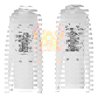 Gingerbread House Construction Crew Baking Christmas Cookie Long Sleeve T-Shirt - Thegiftio