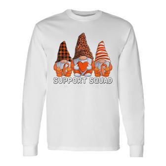 Gnome Support Squad Developmental Disability Awareness Long Sleeve T-Shirt - Thegiftio UK